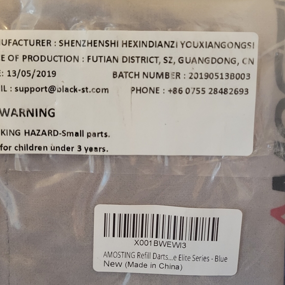 New! NERF N-STRIKE JOLT Blaster Toy Gun w/ 2 Elite Darts & Cocking Handle, Blue - Picture 6 of 9